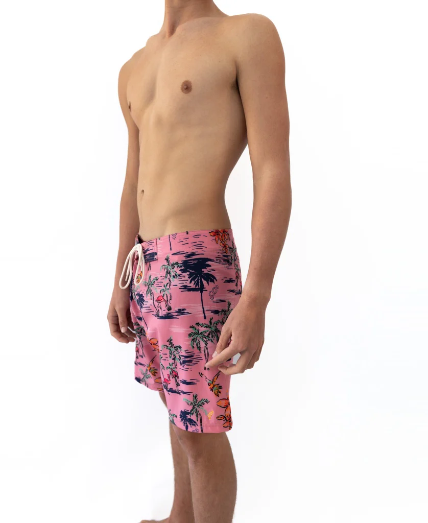 Flamingos Boardshort | Rose - Image 4