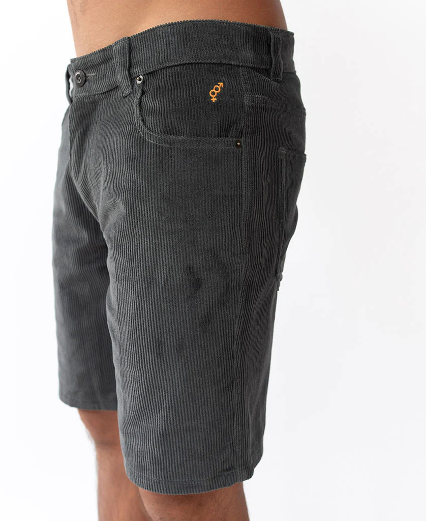 Floyd Cord Walkshort | Wash Black - Image 3