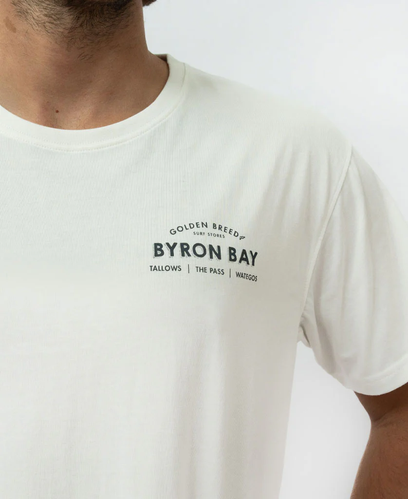 Byron Old School Tee | Off White - Image 5