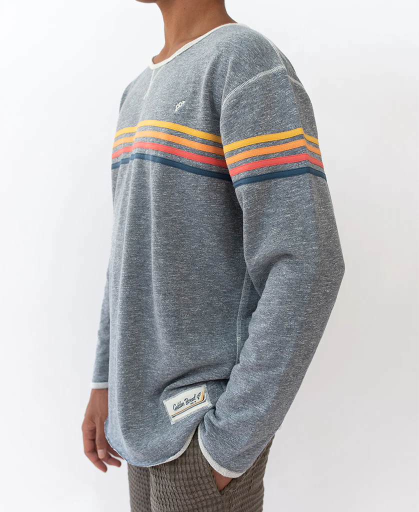 Long Island Rag Top | Navy Marle Stripe - Image 3