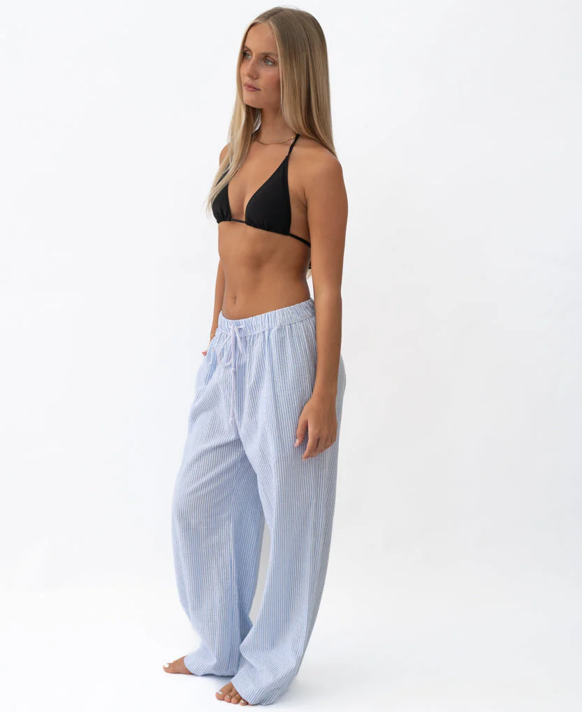 Gigi Linen Pant | Stripe - Image 4