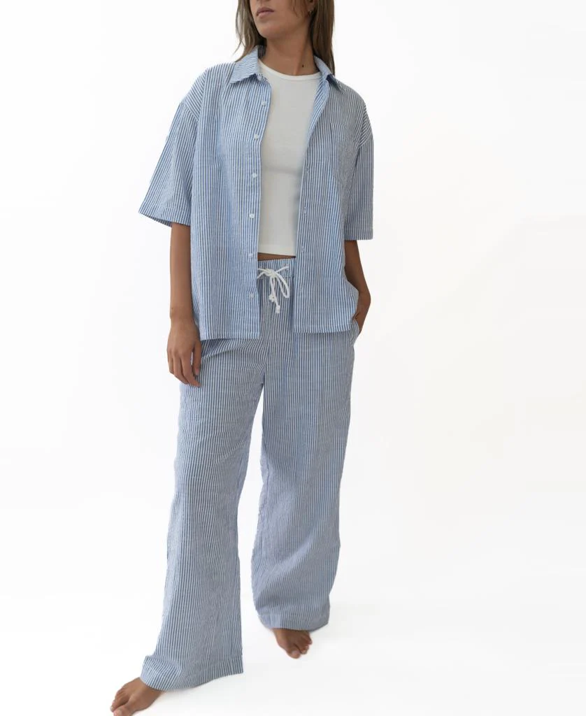 Gigi Linen Pant | Stripe - Image 6