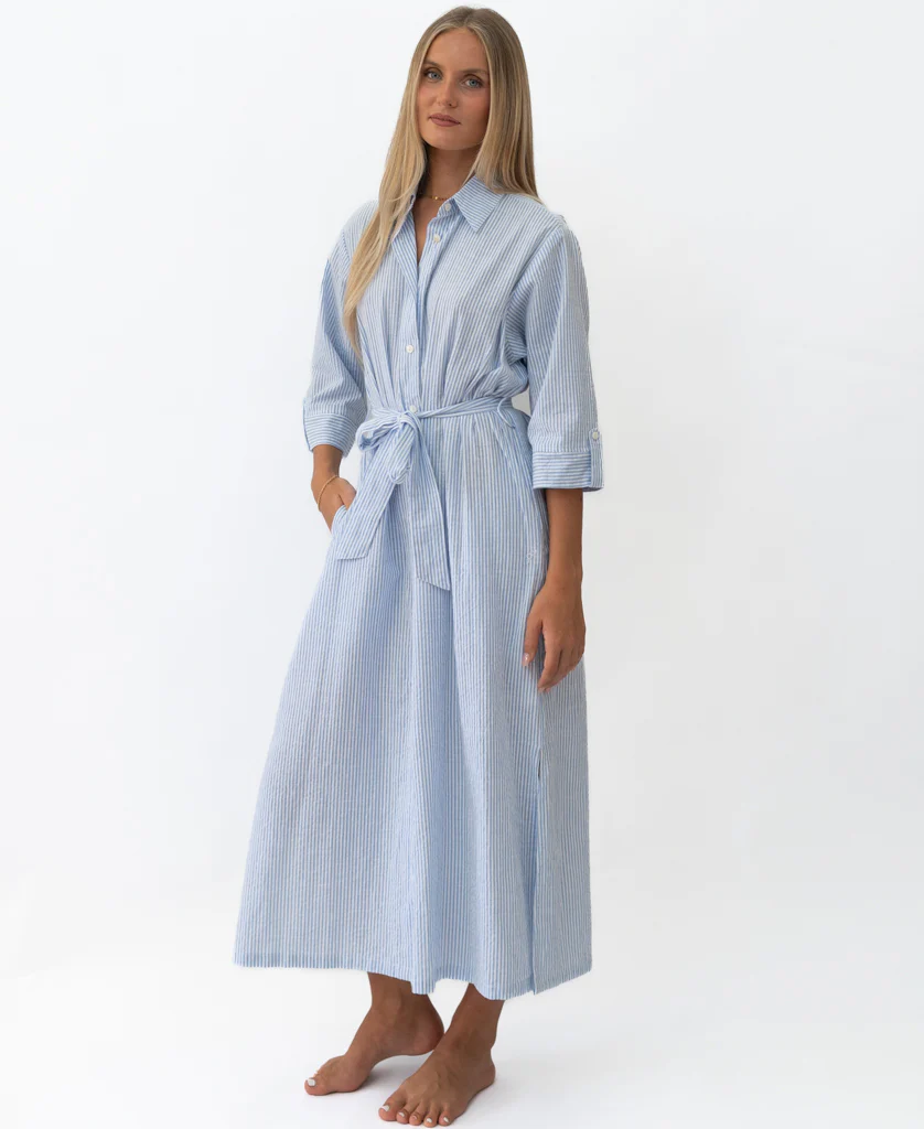 Pamela Maxi | Blue / White Stripe - Image 4
