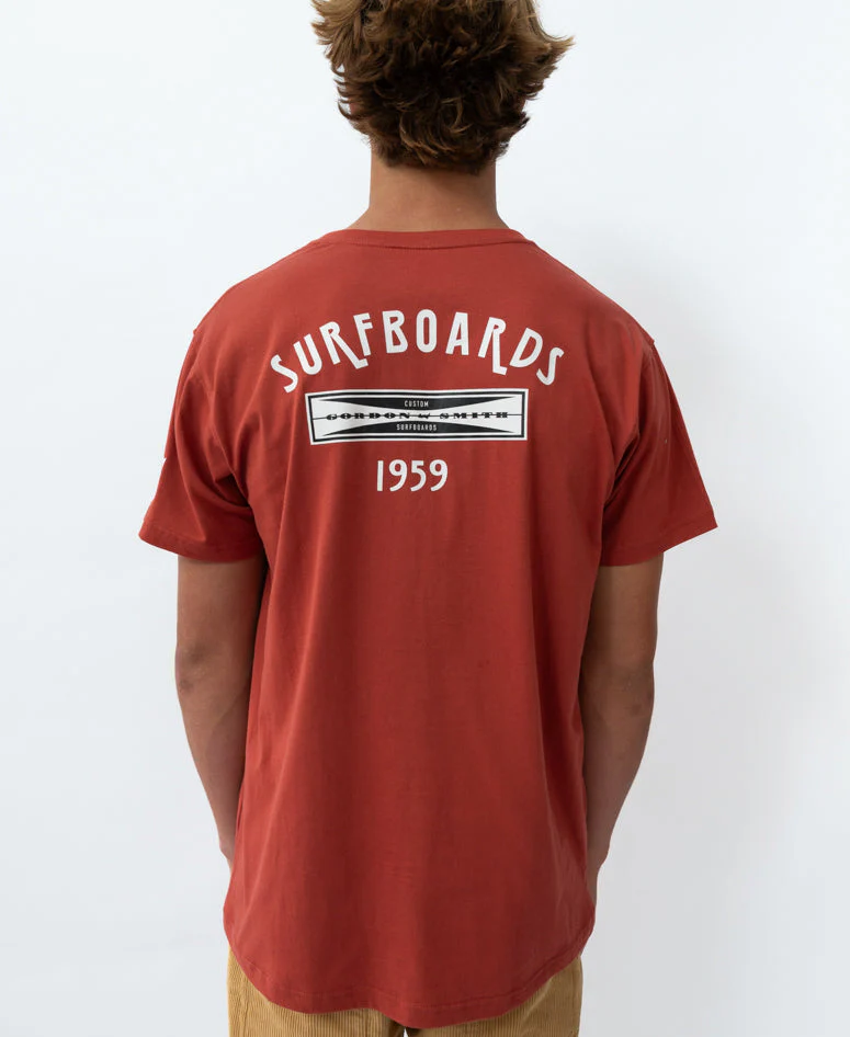 G&S Surfboards Tee | True Red - Image 4