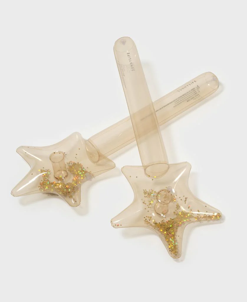 Kids Inflatable Star Wand Princess Swan | Gold Set of 2 - Image 2