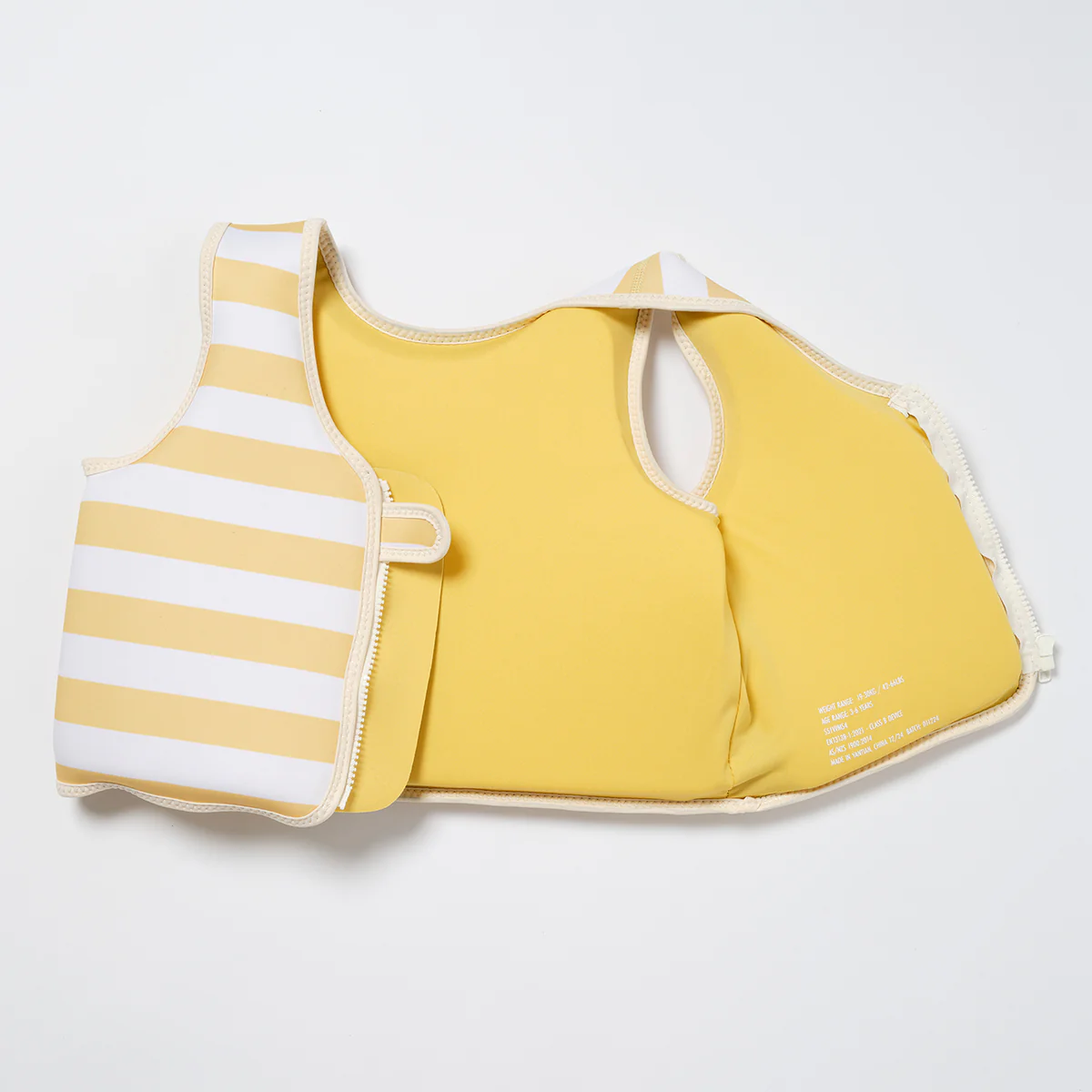 Kids Swim Vest 3-6 Sammy the Seagull | Mustard Stripe - Image 3