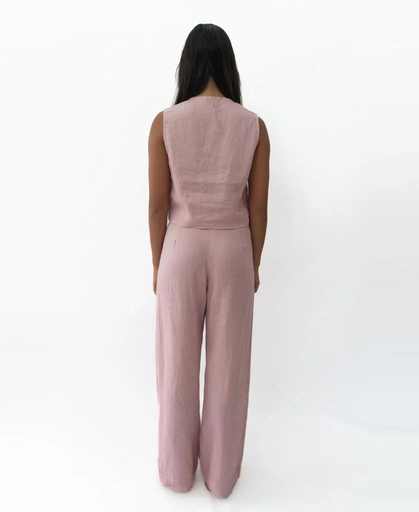 Rennie Vest | Blush Linen - Image 5