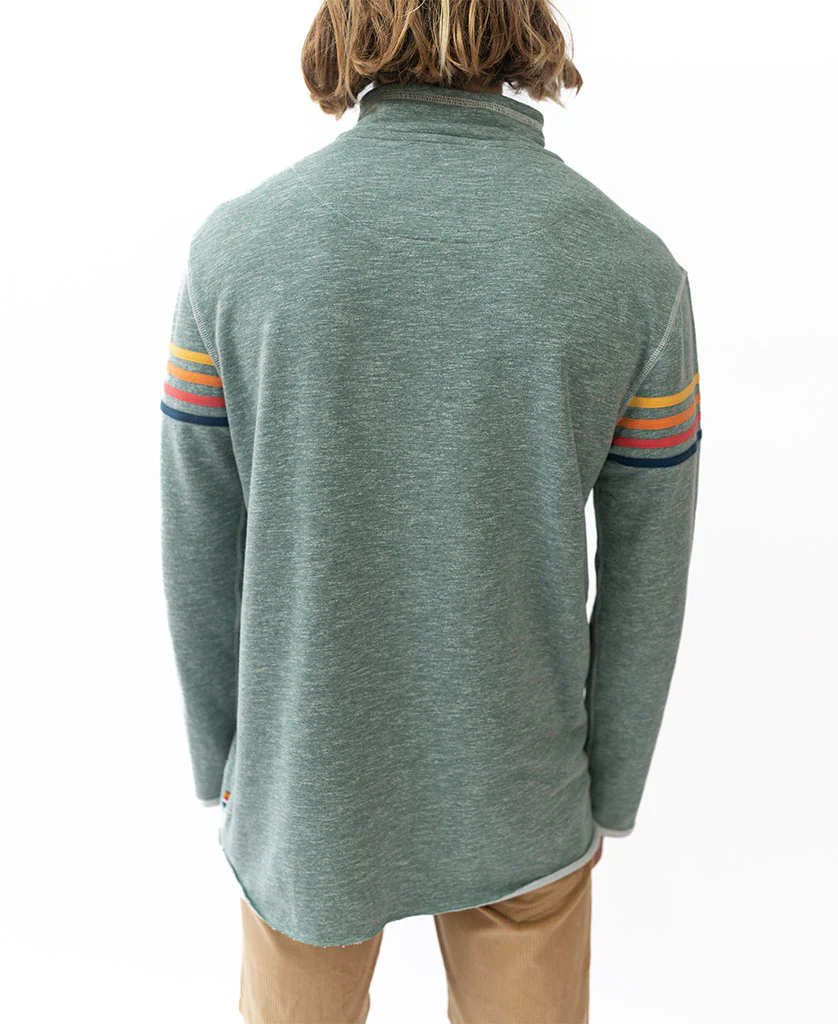 Long Island 1/4 Zip Rag Top | Surf Green Marle - Image 6