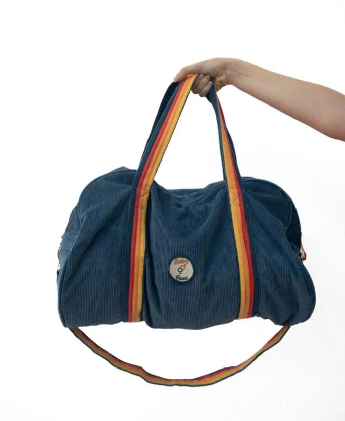 Long Island Cord Roll Bag | Dusty Blue - Image 3