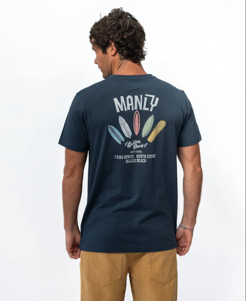 Manly Smurf Tee | Navy - Image 4