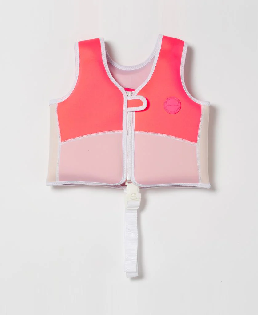 Melody the Mermaid Swim Vest 2-3 | Neon Strawberry