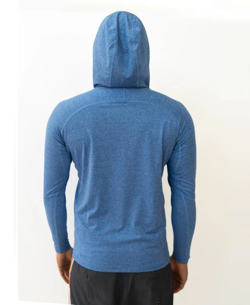 Rapper Hoodie Rash Shirt | Blue Marle - Image 3