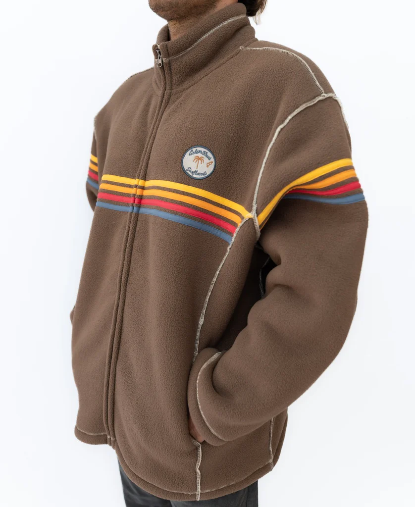 Reef Bonded Sherpa Jacket | Wash Brown - Image 4