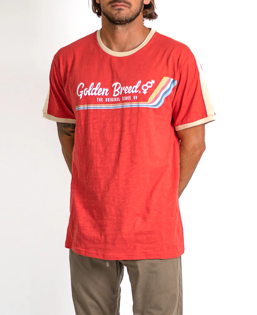 Retro Ringer Tee | Wash Red - Image 4