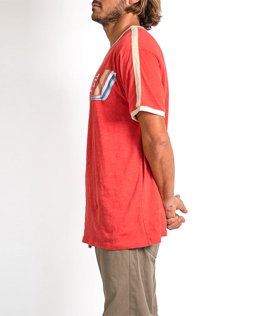 Retro Ringer Tee | Wash Red - Image 5