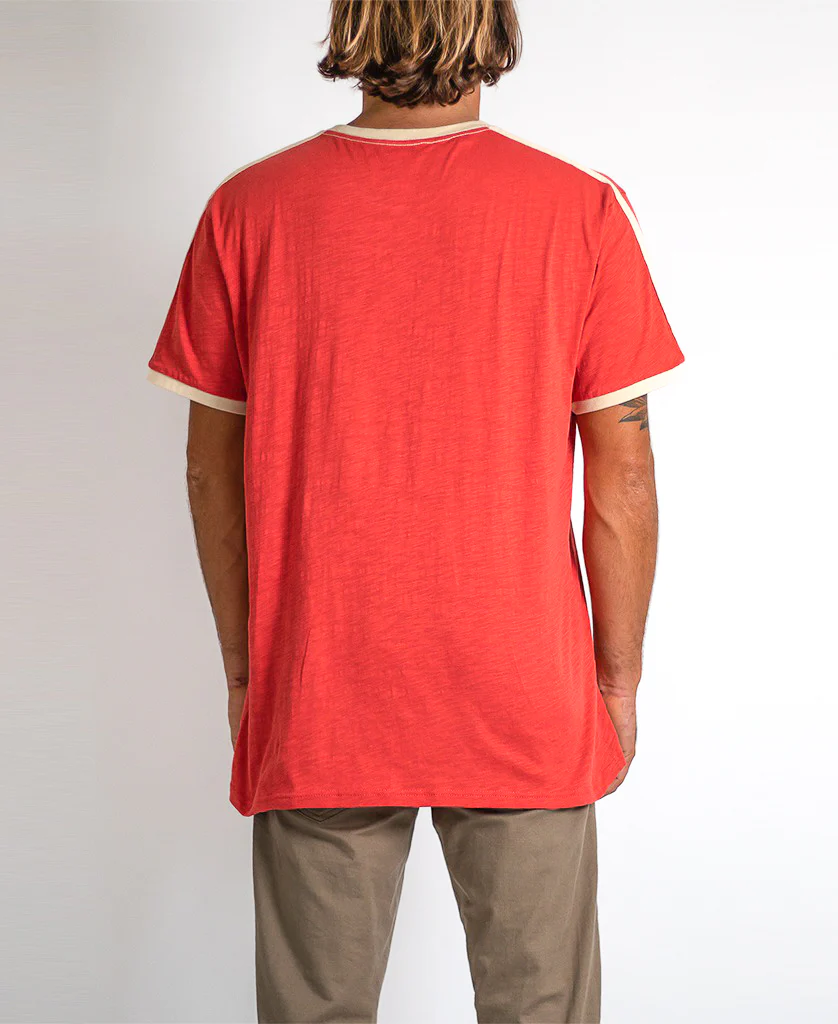 Retro Ringer Tee | Wash Red - Image 6