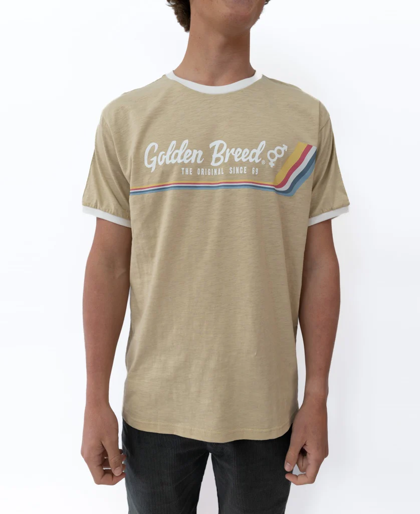 Retro Ringer Tee | Pebble - Image 2