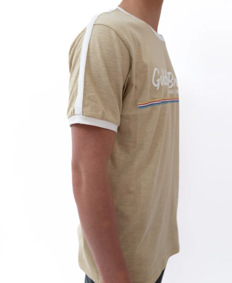 Retro Ringer Tee | Pebble - Image 5