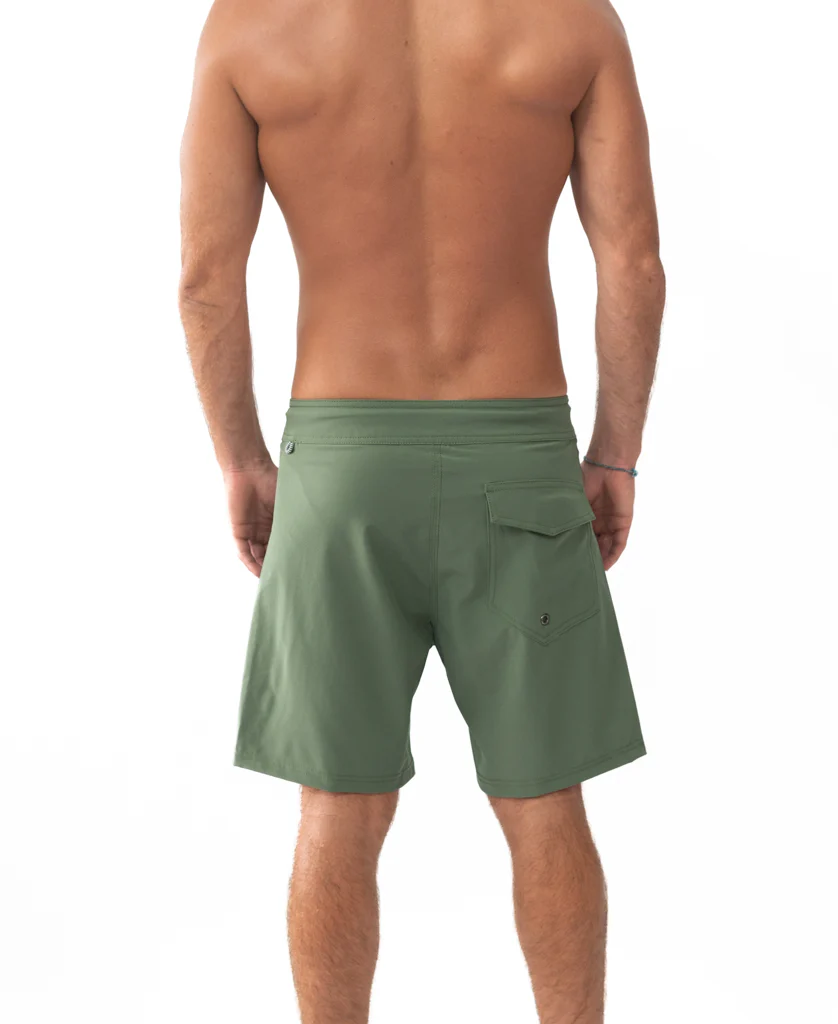 Retro Surf Boardshort | Khaki - Image 6